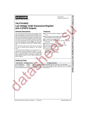 74LVTH16652MEAX datasheet  